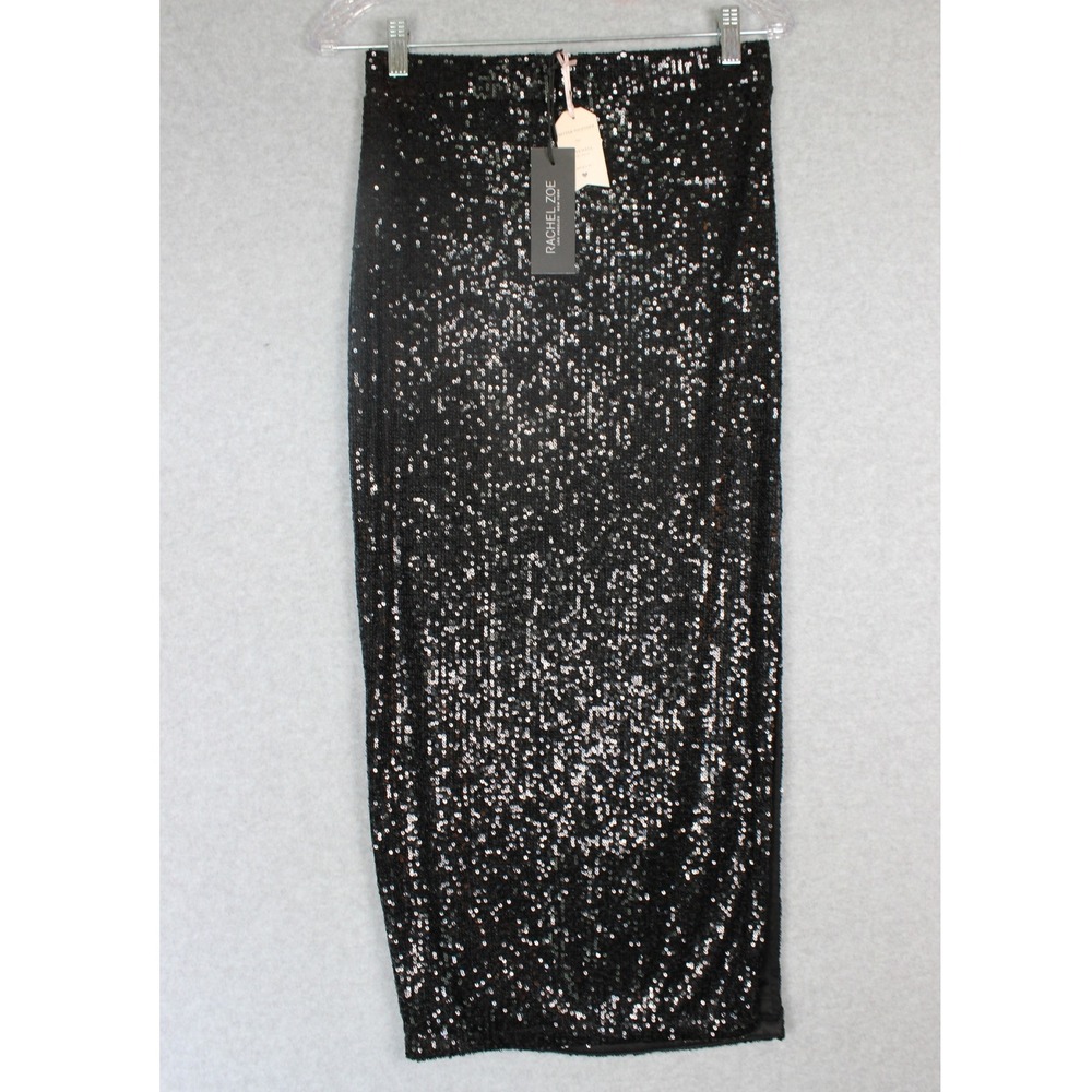 Rachel Zoe Sequin Skirt NWT Womens‎ Small Black